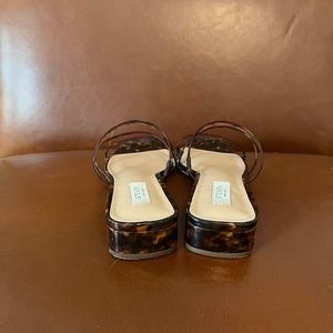 Steve Madden Sandals. Tortoise shell. Size 10. Small heel. Never worn